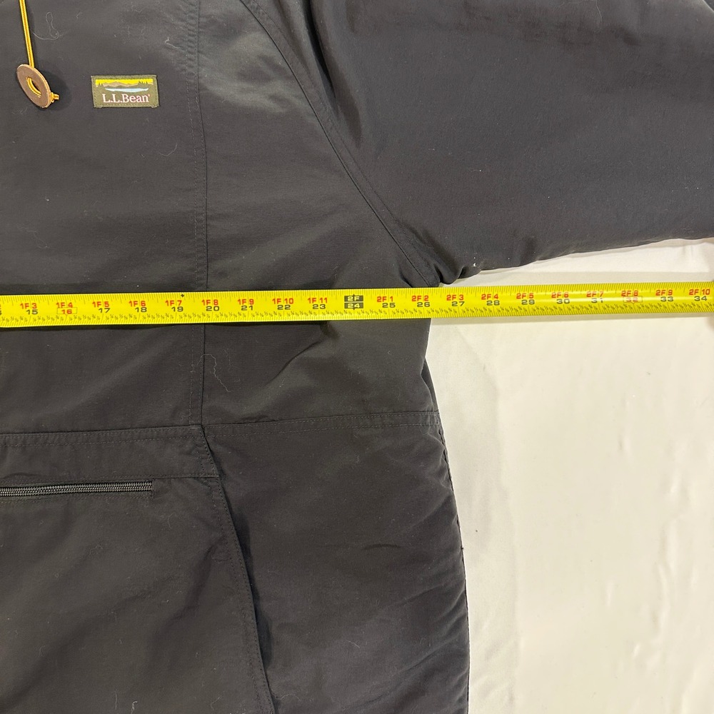 LL Bean Anorak Jacket Insulated Mountain Classic Nylon Mens XXL Black 505355 - Picture 6 of 7